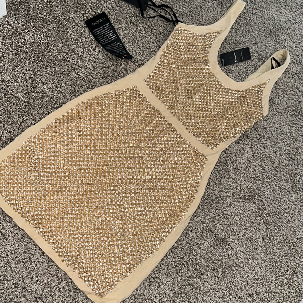 Nude BEBE dress